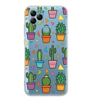 PrintiFy General Mobile  GM 21 ile Uyumlu 1mm Slim Fit Water Color 4 Baskılı Şeffaf  Kılıf