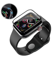 Apple Watch 5. Nesil 40mm 9D Tam Kaplayan Temperli Cam Ekran Koruyucu (Şeffaf)