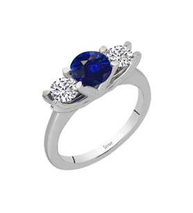 Sirius  Pırlanta ve Safir Taşlı Nova Tria Yüzük 0702R0034