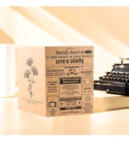1978 Kraft Kutlama Kartı - Doğum Günü Kartı - Yıl Dönümü Kartı - Nostalji Gazetesi