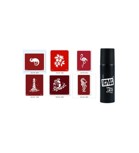 Bukalemun Deniz Atı Spray Tattoo Geçici Sprey Dövme Seti