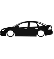 Focus mk1 sedan basık kelebek cam stickeri 2 adet