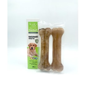 Köpekler İçin Omega3-6-9 + 22 cm 2li Naturel Kemik