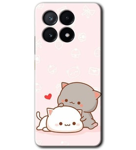 Poco x6 Pro Kılıf HD Desen Baskılı Kılıf - Kedi Aşkı