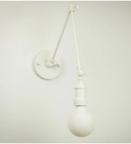 RİOLİGHT RETRO,MODERN BEYAZ 1XE27 DUYLU ÜÇ MAFSALLI METAL AKROBAT DUVAR APLİK