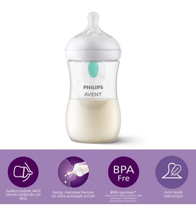 Philips Avent Natural Response PP Antikolik Biberon 260 ML 1 Ay+ SCY673/01