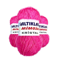 3 Adet Mimoza Kristal Işıltılı Şal Patik Yelek İpi 16 (Çok Renkli)