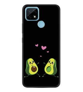 Realme C11 C21 C21Y C25Y C11 2021 Kılıf Desemli Silikon Aşık Avokadolar 1642