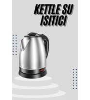 Kettle C F Tipi 220-240V Paslanmaz Çelik Elektrik Kablolu Otomatik Kapanma