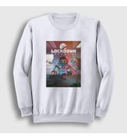 Presmono Unisex Beyaz Oyun Lockdown Protocol Sweatshirt 476868tt