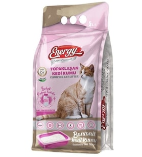 Pet Food Energy SUPER PREMIUM  Bentonit Kedi Kumu Pudra Kokulu 5 Lt