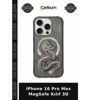iPhone 16 Pro Max MagSafe Kılıf 3D Akıllı Kapak Kordon Yuvası