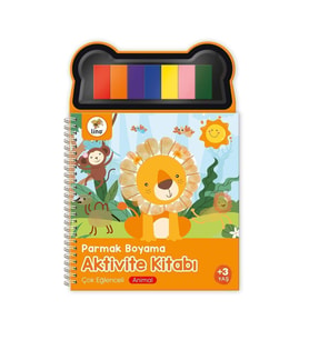 Lino Parmak Boyama Aktivite Kıtabı Anımal