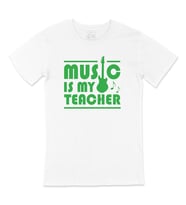 Yeşil Music Is My Teacher Tişört