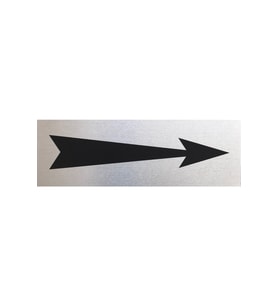 Sağ Yönüne Ok Işaret Kapı Tabelası Duvar Yönlendirme Levhası 15 Cm X 5 Cm