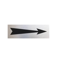 Sağ Yönüne Ok Işaret Kapı Tabelası Duvar Yönlendirme Levhası 15 Cm X 5 Cm