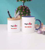 Fizyoterapist Kupa Bardak Lacivert ve Kalemlik