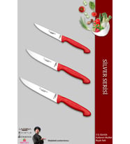 Lazbisa Silver Serisi Mutfak Bıçak Seti Et Ekmek Sebze Meyve Bıçağı 3 Lü Set Günlük Kullanım ( Mtf-215)