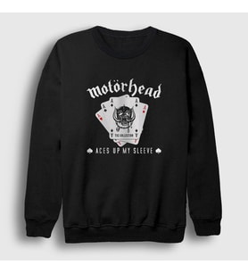 Presmono Unisex Siyah Aces Motörhead Sweatshirt 68301tt