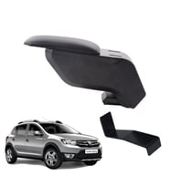 Dacia Sandero Stepway 2013 Delmesiz Çelik Ayaklı Siyah Kolçak Kol Dayama