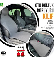 Oto Koltuk Koruyucu Kılıf Füme Universal 2+1 Parça Ön Arka A+ Kalite