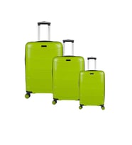 Bagacar Ultra Hafif Silikon 3lü Set Valiz Fıstık Yeşili+ETİKET HEDİYELİ! (Fıstık Yeşili)