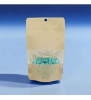 Kraft Pencereli Doypack 110x185x35 mm 50 li Paket