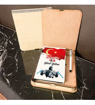 Çevik Kuvvet Polisi Ahşap Kutulu Defter Kalem Set 002