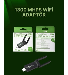 USB 3.0 Wireless Adaptör – 2.4GHz &amp; 5GHz Destekli