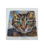 Doğal Taş Dekoratif Banyo Gider Kapağı Süsü 10x10 cm