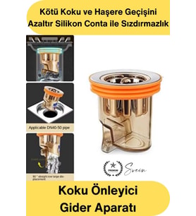 #KokuÖnleyici Koku Önleyici Gider Aparatı DN40 DN50 Lavabo Sifon Geri Akış Engelleyici Paslanmaz Çel