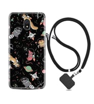 Xiaomi Redmi 8A 8 Pro 9C 9T 10C 11T Pro Kılıf Boyun Askılı Silikon Planet Animals 1771