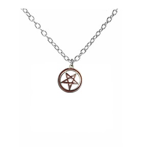 Pentagram Rock Metal Grup Figürlü Unisex Kolye – 60 cm Zincirli, Gotik & Mistik Metal Takı (Gümüş)