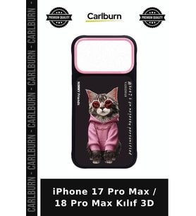 iPhone 17 Pro Max / 18 Pro Max Kılıf 3D Zincirli Telefon Kapağı Zincir Detaylı