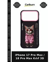 iPhone 17 Pro Max / 18 Pro Max Kılıf 3D Zincirli Telefon Kapağı Zincir Detaylı