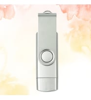KİŞİYE ÖZEL İSİM BASKILI PLASTİK KUTULU OTG USB BELLEK 32GB (Metal)