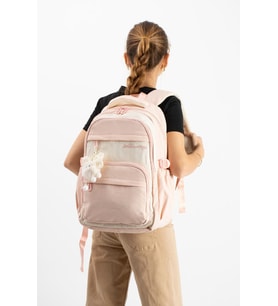 Ventis Unisex Maskotlu Okul Çantası Lise Ortaokul Sırt Çantası 43*30 Cm Çok Cepli Vnt5-J