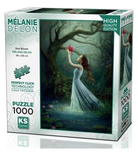 KS Games 1000 Parça Kırmızı Çiçek Puzzle