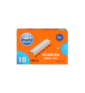 Delta 1622 Zımba Teli 1000 Li No:10 Beyaz (10 Kutu)