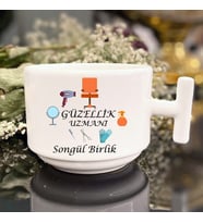 Güzellik Uzmanına Özel T Kulplu Nescafe Fincanı