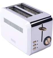 Berghoff Gem Titan 2 Dilim Ekmek Kızartma Makinesi – 980 W, Paslanmaz Çelik Gövde  Beyaz Gümüş