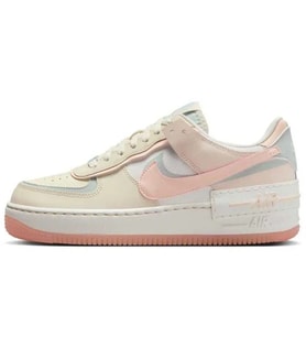 Nike Air Force 1 AF1 Shadow Leather Unisex Sneaker Hakiki Deri Reflektörlü Günlük Spor Ayakkabı Krem