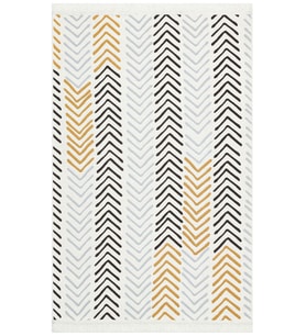 Makine Kaymaz Yıkanabilir Beyaz Geometrik Jüt Salon Mutfak Halısı Koridor Halısı Yolluk 19 white bla