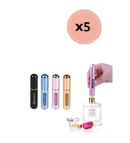 5 Adet Parfüm Şişesi Taşınabilir Mini Doldurulabilir  Atomizer Parfüm Şişeleri 