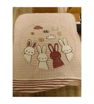 Özdilek Hello Rabbıt Bebek Battaniyesi (100x120)-Pembe
