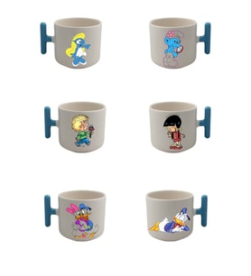Çizgi Karekter Temalı 6 Lı T Kulp Çay Kahve Fincan Modelleri