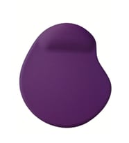 Oval Mor Kum Desen Bilek Destekli Kaymaz Taban Bilgisayar Notebook Mouse Pad - Bileklikli Mausped