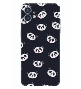 Nothing Phone 2 Kılıf Silikon Desen Özel Seri Panda Suratları 1773