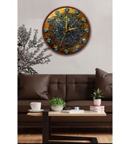 Vitray Duvar Saati - 29 cm