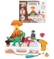 Birlik Oyuncak Eğitici Matkap Seti Dinozorlar 3D Stem Creative (Karışık)